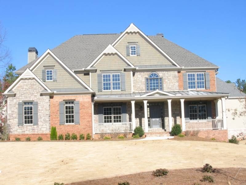 Brick and stone custom home