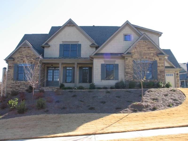 Stone and siding custom home